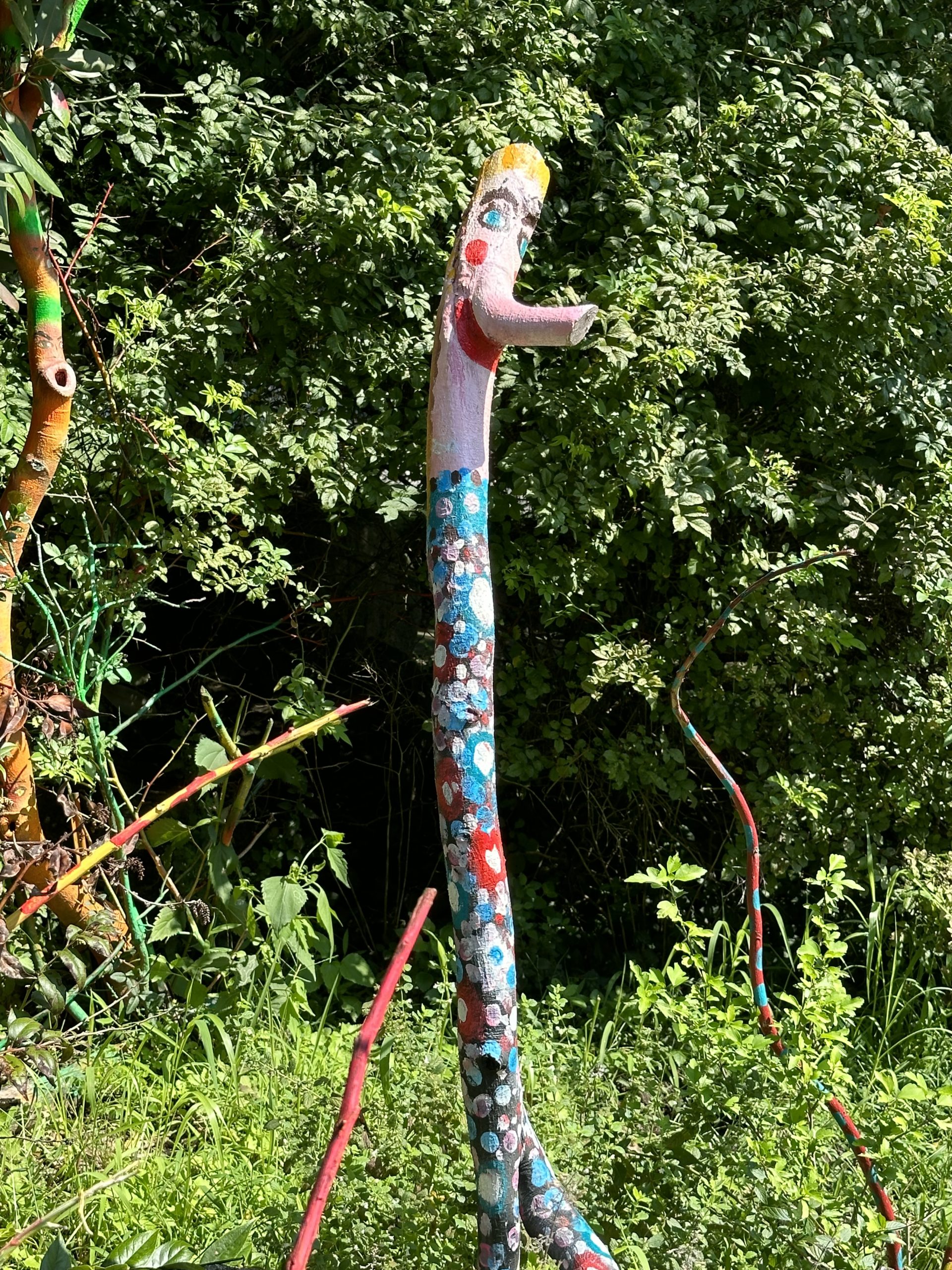 Colorful decorative tree sculpture