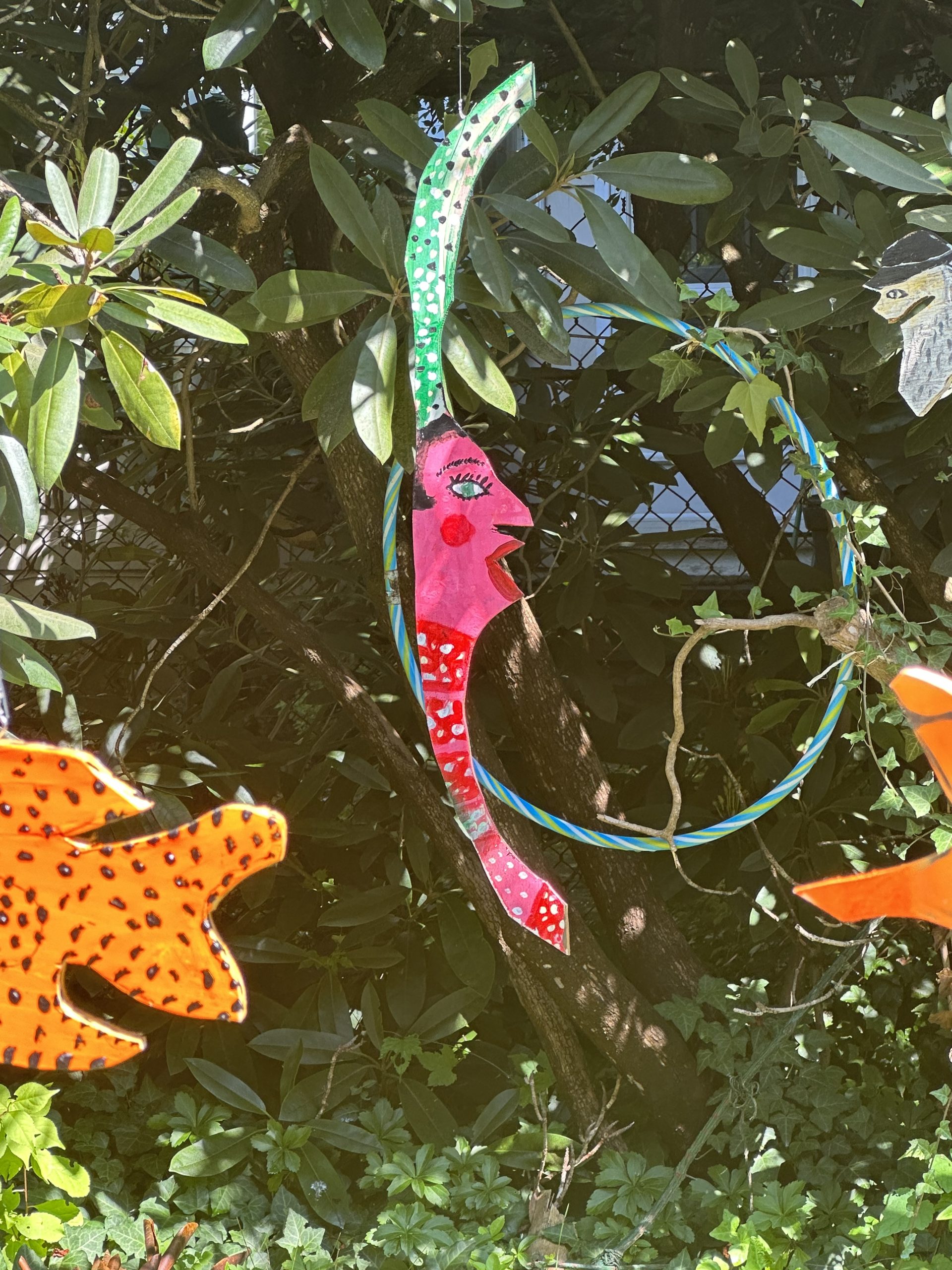 Colorful fish and face decoration